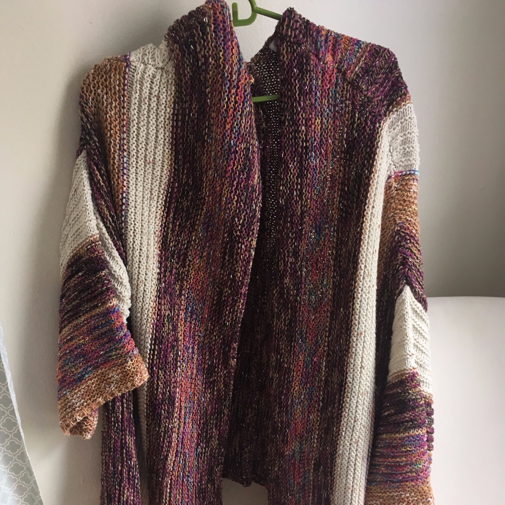 Oversized Crochet Cardigan (one size)